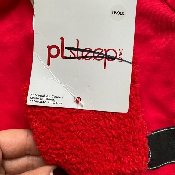 PL Sleep By Petit Lem 3-Piece Pajama & Socks Unisex Size 12M BNWOT Holiday - Picture 4 of 6